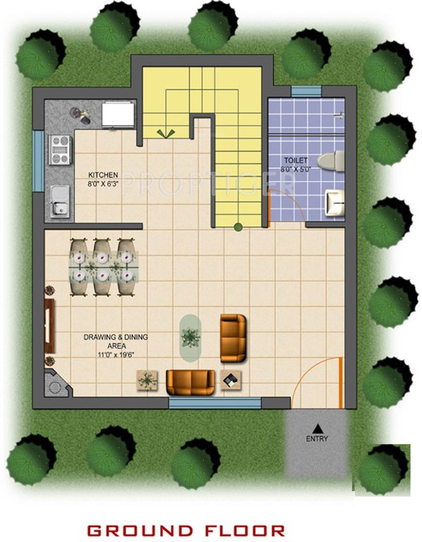  himalaya view villa Floor Plan Ground Floor Plan