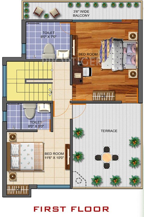  himalaya view villa Floor Plan First Floor Plan