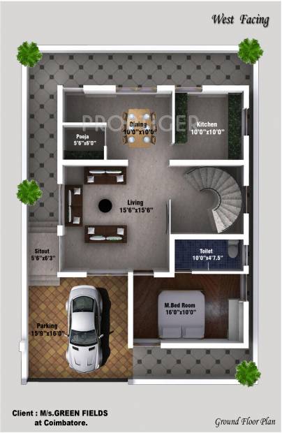  Nachatra Classic Phase II (3BHK+3T (1,925 sq ft) + Pooja Room 1925 sq ft)