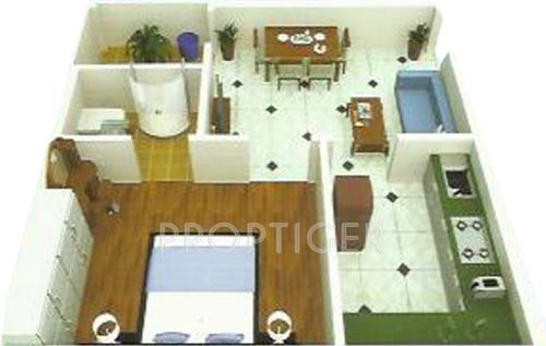 Pallavi Sky Lark Towers (1BHK+1T (550 sq ft) 550 sq ft)