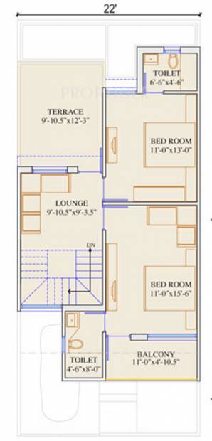 Globus Coral Cottages (3BHK+3T (1,100 sq ft) 1100 sq ft)