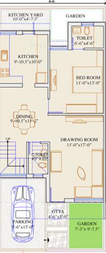 Globus Coral Cottages (3BHK+3T (1,100 sq ft) 1100 sq ft)