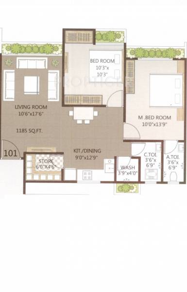 Vrundavan Vrundavan Heights (2BHK+2T (1,185 sq ft) 1185 sq ft) Vrundavan Vrundavan Heights (2BHK+2T (1,185 sq ft) 1185 sq ft)