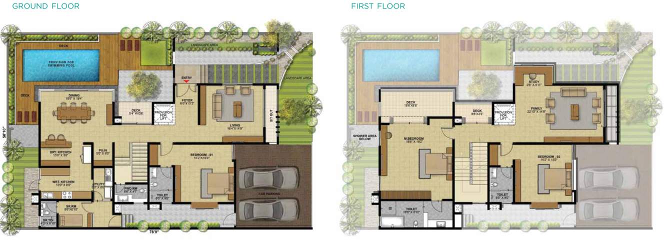 Brigade Palmgrove Villas (4BHK+5T (5,130 sq ft) + Study Room 5130 sq ft)