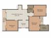 Shri Group Radha City 3BHK+2T (1,316 sq ft)
