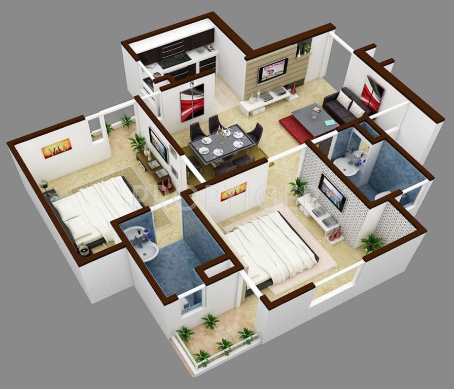 Roopali Palm View Apartments (2BHK+2T (938 sq ft) 938 sq ft) Roopali Palm View Apartments (2BHK+2T (938 sq ft) 938 sq ft)
