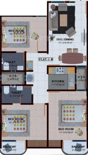 Sigma Rock Infra Ventures Ltd Highway Mansion (3BHK+2T (1,448 sq ft) 1448 sq ft)