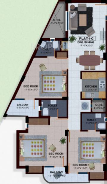Sigma Rock Infra Ventures Ltd Highway Mansion (3BHK+3T (1,633 sq ft) 1633 sq ft)