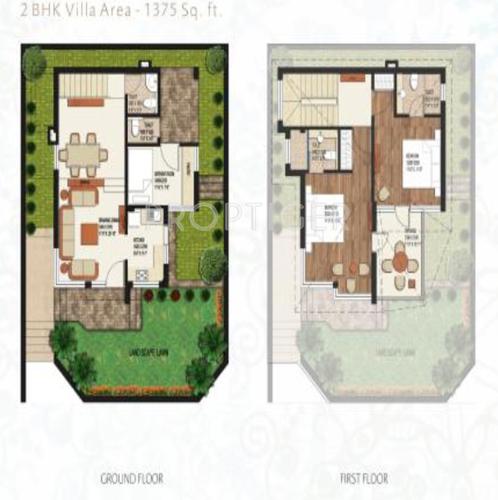 Earthcon Himalayan Estate Villa (2BHK+2T (1,375 sq ft) 1375 sq ft)