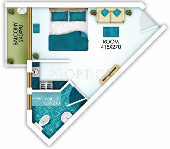 Shwas Dual Core 25 (1BHK+1T (325 sq ft) 325 sq ft)