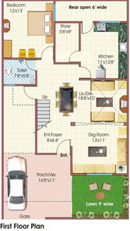 dwarkadham Floor Plan Ground Floor Plan