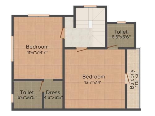Rosedale Vatika I (3BHK+3T (1,219 sq ft) 1219 sq ft) Rosedale Vatika I (3BHK+3T (1,219 sq ft) 1219 sq ft)