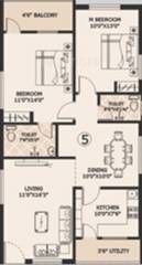Jay Varsha Enclave Phase II (2BHK+2T (1,020 sq ft) 1020 sq ft)