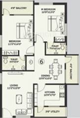 Jay Varsha Enclave Phase II (2BHK+2T (1,207 sq ft) 1207 sq ft)