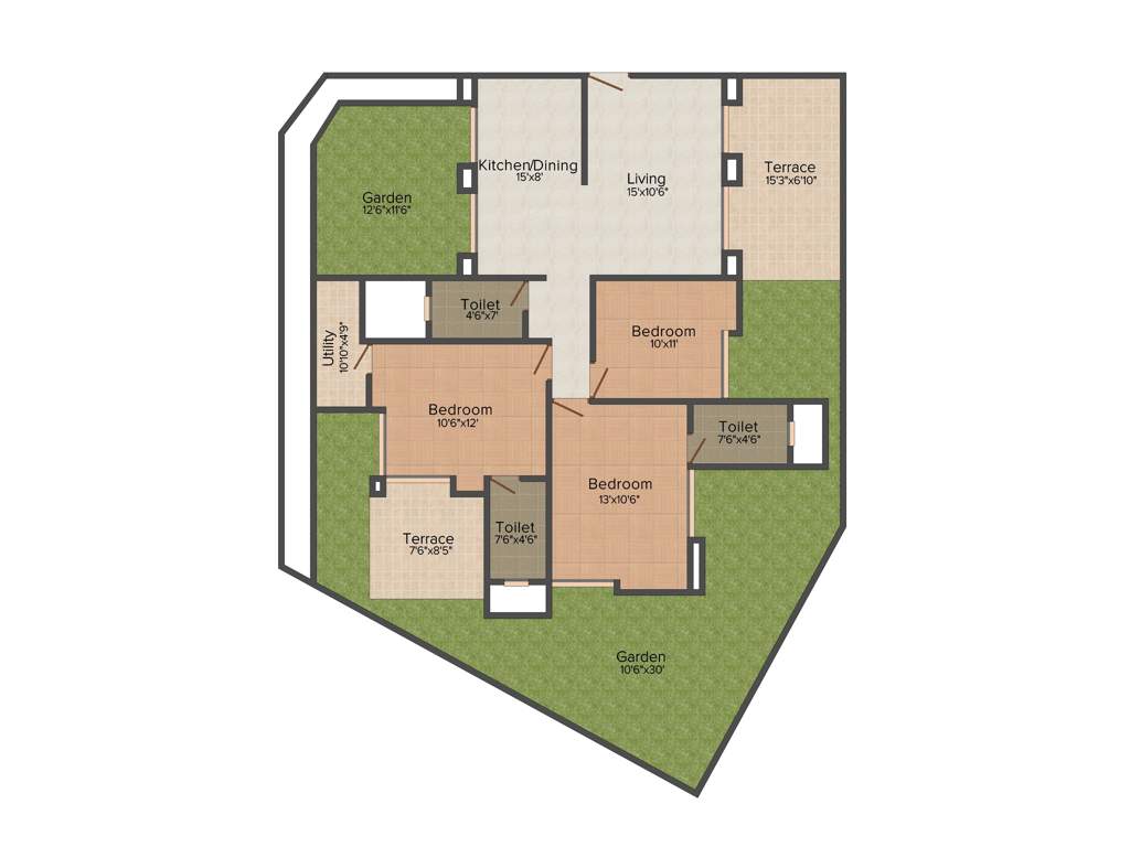 Crystal 33 KeshavKunj (3BHK+3T (1,761 sq ft) 1761 sq ft)