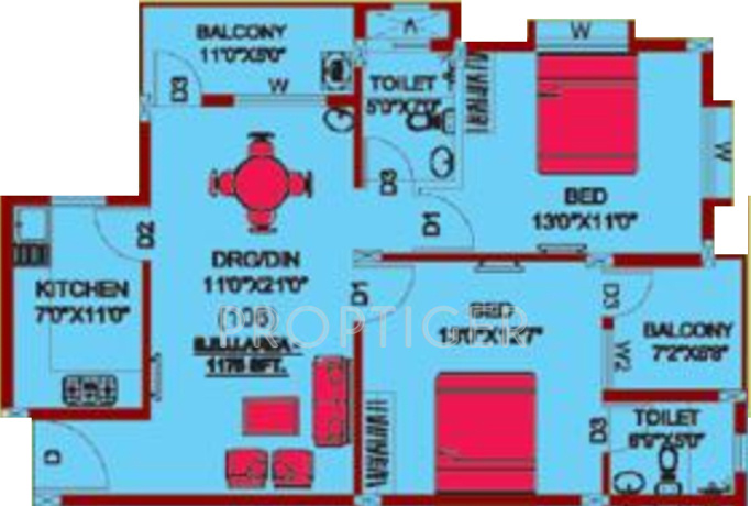 Shakti Paradise (2BHK+2T (1,175 sq ft) 1175 sq ft) Shakti Paradise (2BHK+2T (1,175 sq ft) 1175 sq ft)