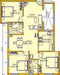 AKS Serenity (3BHK+2T (1,084 sq ft) 1084 sq ft) AKS Serenity (3BHK+2T (1,084 sq ft) 1084 sq ft)