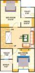 Upper Ground Floor Plan (3BHK+3T) Goyal and Singhal Infra Dream City Villa Upper Ground Floor Plan (3BHK+3T)