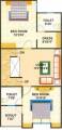 Upper Ground Floor Plan (3BHK+3T) Goyal and Singhal Infra Dream City Villa Upper Ground Floor Plan (3BHK+3T)