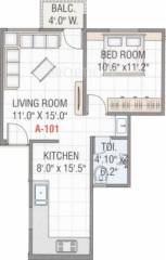 Amber Residency (1BHK+1T (650 sq ft) 650 sq ft)