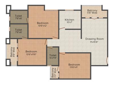 SKC Builder And Developers Galaxy Heights (3BHK+3T (1,550 sq ft) 1550 sq ft) SKC Builder And Developers Galaxy Heights (3BHK+3T (1,550 sq ft) 1550 sq ft)