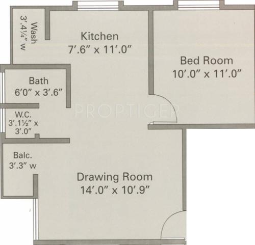 Nandi Prakruti Home (1BHK+1T (600 sq ft) 600 sq ft) Nandi Prakruti Home (1BHK+1T (600 sq ft) 600 sq ft)