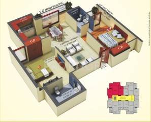 ALPS Sapphire Grand (2BHK+2T (1,200 sq ft) 1200 sq ft)