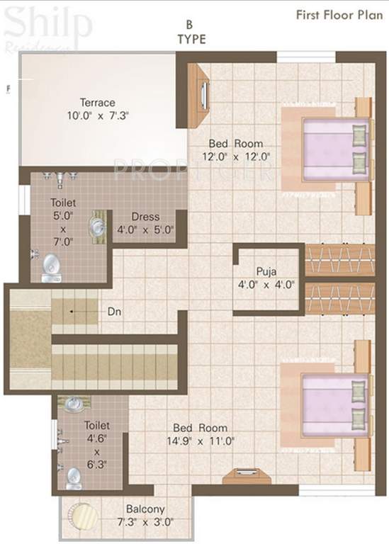 Shilp Group and Shailesh Enterprise Shilp Residency (3BHK+4T (1,500 sq ft) 1500 sq ft)