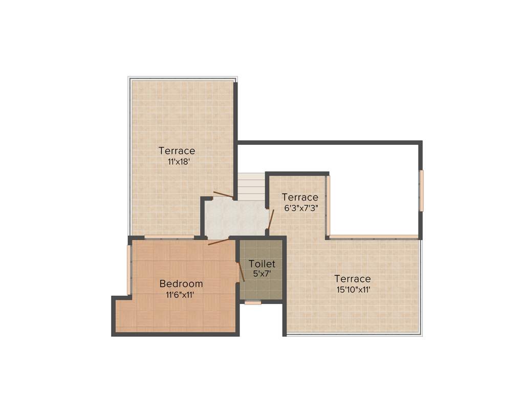 TDI Espania Floors (4BHK+3T (1,499 sq ft) 1499 sq ft)