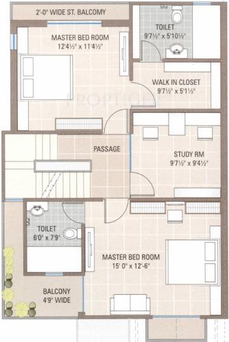 Samruddhi Ashok Vatika (3BHK+3T (2,000 sq ft) + Study Room 2000 sq ft)