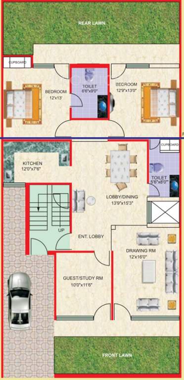 TDI City Villas (4BHK+4T (2,250 sq ft) 2250 sq ft)