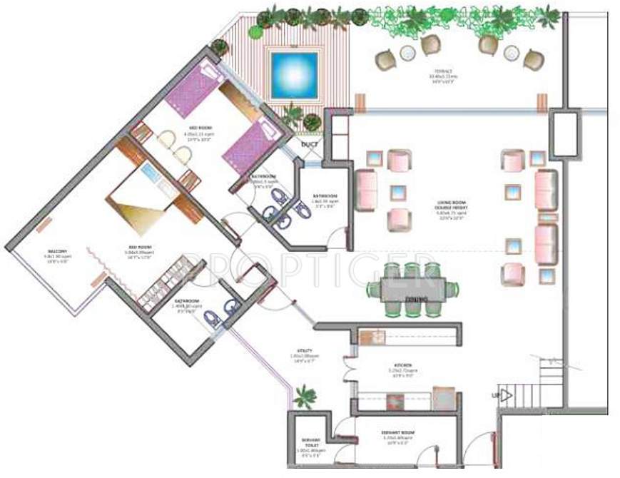 Altus Space Builders Pvt Ltd Palencia 91 (4BHK+4T (4,380 sq ft) + Servant Room 4380 sq ft)