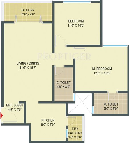 SMS Chethan Habitat (2BHK+2T (929 sq ft) 929 sq ft)