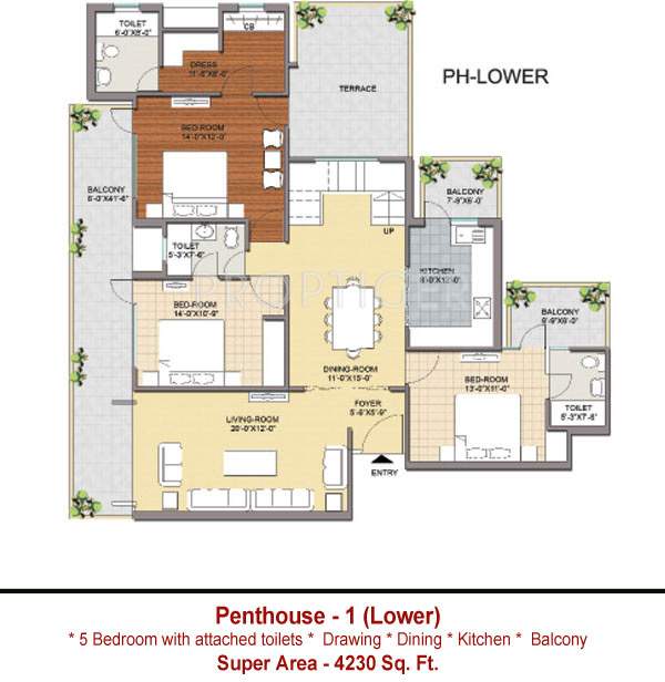 Maxheights Metro View (5BHK+5T (4,230 sq ft) 4230 sq ft)