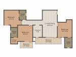 TDI Espania Heights (3BHK+3T (1,390 sq ft) 1390 sq ft)