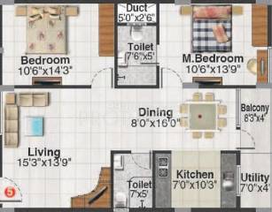 Maan Sai Enclave (2BHK+2T (1,135 sq ft) 1135 sq ft) Maan Sai Enclave (2BHK+2T (1,135 sq ft) 1135 sq ft)