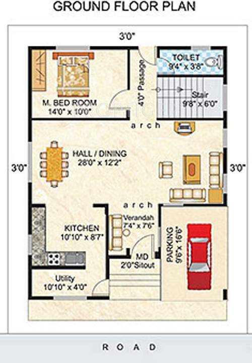 Ieglo Krishna Kuteer White House Phase 2 (4BHK+4T (2,650 sq ft) 2650 sq ft)