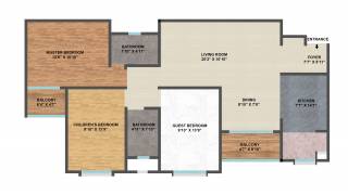 Brigade Wisteria At Meadows (3BHK+2T (1,480 sq ft) 1480 sq ft) Brigade Wisteria At Meadows (3BHK+2T (1,480 sq ft) 1480 sq ft)