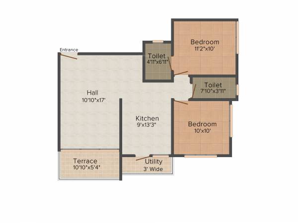 Renuka Prasanna (2BHK+2T (951 sq ft) 951 sq ft)