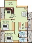 Sri Windermere (2BHK+2T (1,334 sq ft) Study Room 1334 sq ft) Sri Windermere (2BHK+2T (1,334 sq ft) Study Room 1334 sq ft)