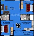 Promax Helios Enclave (2BHK+2T (1,085 sq ft) 1085 sq ft)