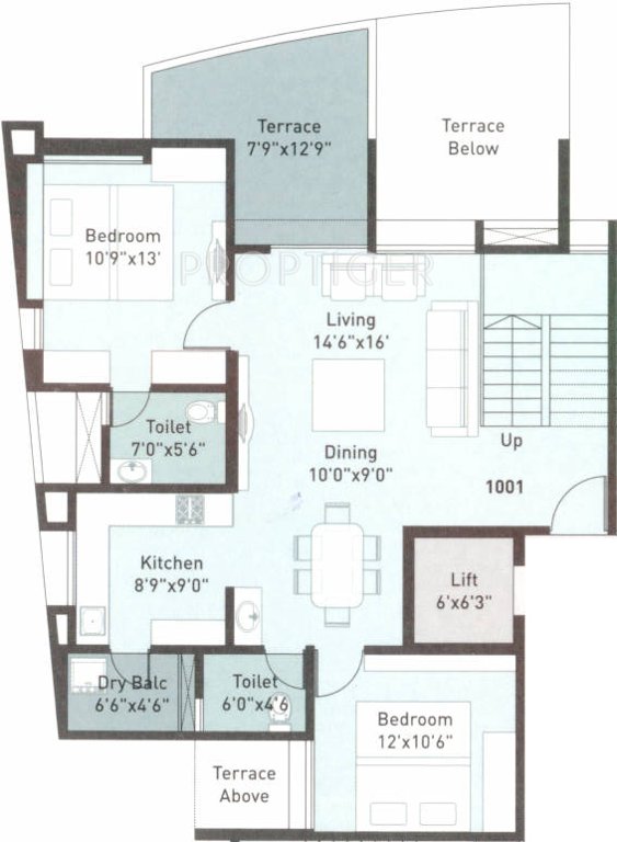 Octavia Trillium (3BHK+3T (2,353 sq ft) 2353 sq ft)
