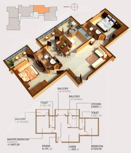 Nanu Sapana Satellite (2BHK+2T (1,192 sq ft) 1192 sq ft)