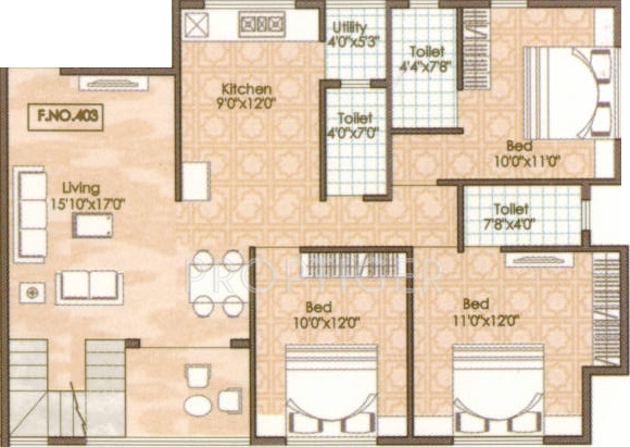 Sheth Oscar Classic G (3BHK+3T (2,093 sq ft) 2093 sq ft)