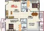 KV Pristine (2BHK+2T (1,255 sq ft) 1255 sq ft) KV Pristine (2BHK+2T (1,255 sq ft) 1255 sq ft)