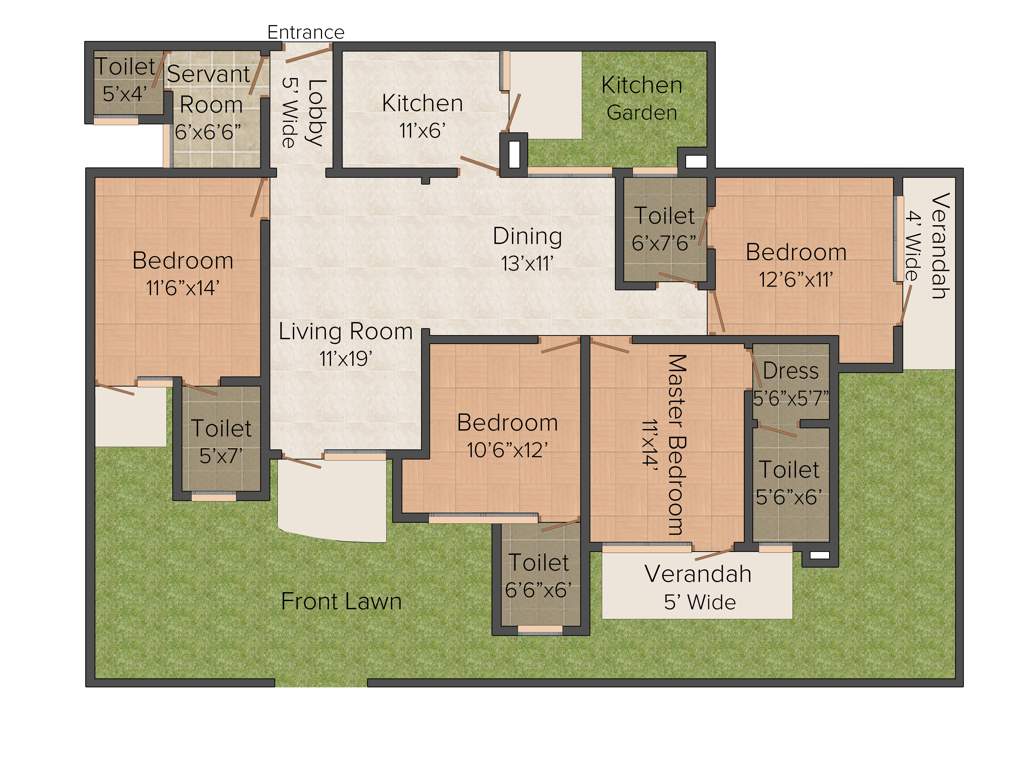 JBB Everest Buildtech Pvt Ltd Grand Square (4BHK+4T (2,125 sq ft) 2125 sq ft)