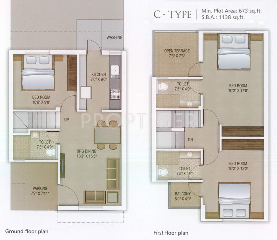 Vedant Vatsalya Kunj (3BHK+3T (1,138 sq ft) 1138 sq ft)