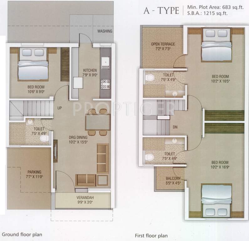 Vedant Vatsalya Kunj (3BHK+3T (1,215 sq ft) 1215 sq ft)