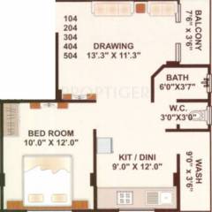 Shiv Spandan Enterprise Heights (1BHK+1T (710 sq ft) 710 sq ft) Shiv Spandan Enterprise Heights (1BHK+1T (710 sq ft) 710 sq ft)