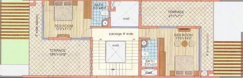 Standard Nakshatra (3BHK+3T (2,350 sq ft) 2350 sq ft)